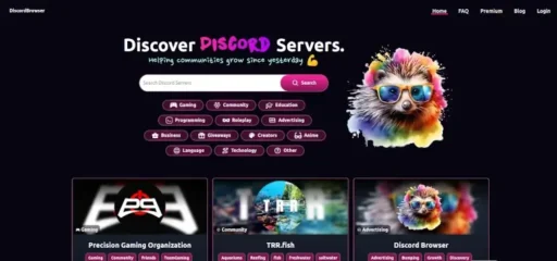 discord browser, firefox, homepage